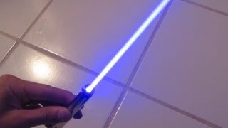 DIY Burning Blue Laser Pen Step by Step Construction and Burning Demo [upl. by Nothsa976]