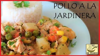 POLLO A LA JARDINERA  RECETAS COLOMBIANAS [upl. by Eteragram]