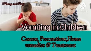 Vomiting in ChildrenHome remedies for vomiting in kids [upl. by Elik]