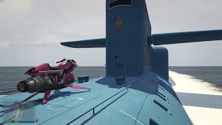 How to park your Oppressor on your Kosatka Submarine  Grand Theft Auto 5 [upl. by Lazare]