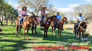 🐴Cabalgata Charra en BOQUILLA DEL CARMEN villanueva Zacatecas Año 2023 [upl. by Arahd]