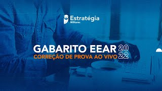 GABARITO EEAR 20221 CORREÇÃO DE PROVA AO VIVO  Escola de Especialistas de Aeronáutica [upl. by Esaele]