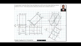 Example 01 on Projection of Solids [upl. by Suitangi]