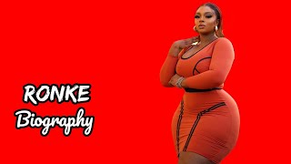 Curvy Plus Size Model Ronke Biography Age Height Weight Outfits Idea NetworthFashion [upl. by Tereve]