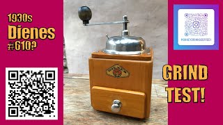 Dienes 613  1930s coffee grinder demo and test [upl. by Ahtael]