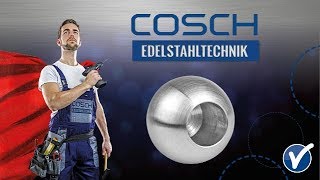 COSCH Edelstahltechnik  Montage Kugel mit einseitigem Sackloch 1835 [upl. by Irot364]