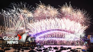 New Years 2024 Sydney Australia puts on stunning fireworks show [upl. by Eimaral628]