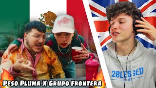 UK REACTION to PESO PLUMA amp GRUPO FRONTERA  TULUM  TWReactz [upl. by Bury]