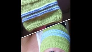 Gorro para bebe en dos agujas [upl. by Seidel]