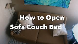 How to Open a Sofa Couch Bed [upl. by Eikcuhc]