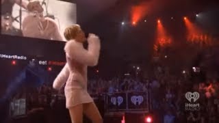 Miley Cyrus quotWrecking Ballquot at iHeart Radio Music Festival [upl. by Lleinnad]