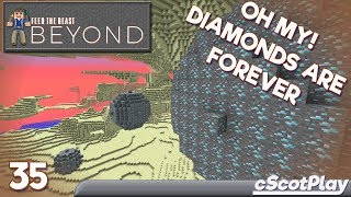 FTB Beyond w cScot – Ep 35  RFTools Dimensions – Diamond Dimension [upl. by Anertak]