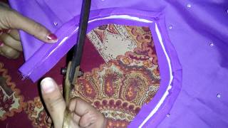 Simple salwar kameez cutting and stitching [upl. by Millar]