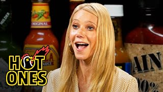 Gwyneth Paltrow Is Full of Regret While Eating Spicy Wings  Hot Ones [upl. by Jonis]