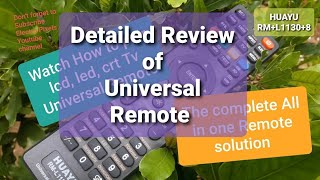 Huayu Universal Remote Setup For Led TVAll Tv codesHow to pair Universal RemoteHuayu RML11308 [upl. by Sallyann]