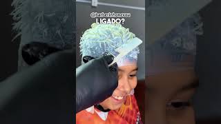 Luzes no cabelo cacheado➰🔥 luzes cabelocacheado loirodossonhos [upl. by Etnoid557]