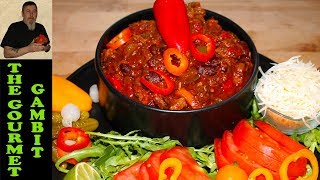 Chopped Beef Chili Low and Slow [upl. by Annayt359]