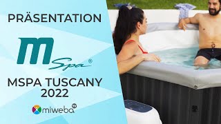 💦☀️ MSpa Whirlpool FRAME TUSCANY  Aufblasbarer Whirlpool  OutdoorWhirlpool für zuhause  2022 [upl. by Newman]