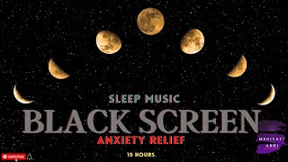 Sleep Music 432hz Healing Frequency Black Screen 10 hours 😴Chakra Balancing Music and ANXIETY [upl. by Sibie733]