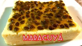 BABARÚA de MARACUYÁ súper fácil y deliciosa en LICUADORA NO necesita HORNO [upl. by Marie]