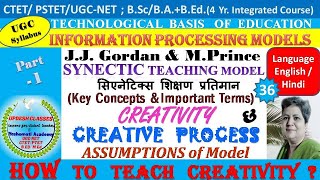 Synectic Teaching Model J J Gordan amp M PrincePart 1 How To Teach Creativity for BEdMEd [upl. by Ennaeel10]