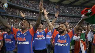 Vande Matram at Wankhede stadium Mumbai Indian Cricket team worldcup2024 champions winner [upl. by Nivar]