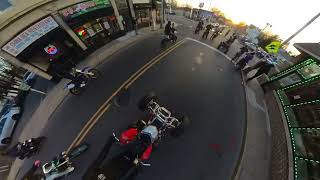 POLICE CAUGHT SOMEONE DURING THE RIDEOUT  2024 insta 360 x3 footage  wheelies atv bikelife [upl. by Reniti]