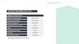 BAES Education  Kostprijzen  Verschillen Direct Costing en Absorption Costing  EindBAES [upl. by Rimat]