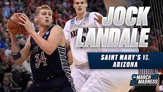 March Madness Highlights Jock Landale with 19 points vs Arizona [upl. by Kreager528]