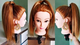 Hightail Pony Hairstyle  Easy amp Chic Hair Tutorial [upl. by Nitneuq908]