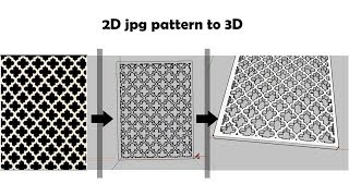 Easy Way To Convert a 2D Image to 3D in Sketchup  Hindi [upl. by Wystand43]