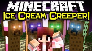 Minecraft ICE CREAM CREEPER SANDWICH MOD Spotlight  6 Cool Creepers Minecraft Mod Showcase [upl. by Eelytsirk760]