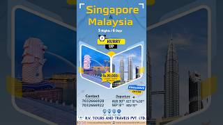 📢 Bumper Offer 🛫 Singapore Malaysia Tour rvtoursandtravelspvtltd singaporetrip malaysiatour [upl. by Tanah]