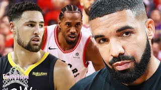 Drake is banned from Warriors games  Drake shades Klay Thompson and reacts to Raptors win [upl. by Falk328]