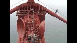 Helicopter Lift Golden Gate Bridge [upl. by Helbonna]