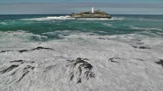 Spectacular Ocean Waves amp Sea at Godrevy Cornwall [upl. by Fayola]