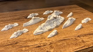 Dystopian Wars Building and Magnetizing the Prometheus  Covenant of Antarctica [upl. by Tammi]