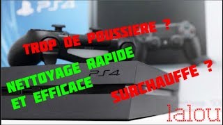 Dépoussiérer sa PS4 en toute sécurité et sans dévisser Nettoyage extérieur Clean your PS4 [upl. by Forester]