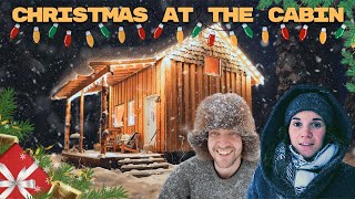 A Cozy Cabin Christmas In The Snowy Woods of Alaska  ASMR [upl. by Namilus274]