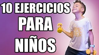 10 ejercicios FÁCILES para NIÑOS  Entrena con CARLITOS [upl. by Justen]