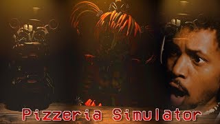 I COME BACK TO YOUTUBE TO THIS  Five Nights at Freddys Pizzeria Simulator Part 1 [upl. by Bonine]