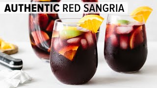 SANGRIA RECIPE  easy authentic red sangria [upl. by Estrin]