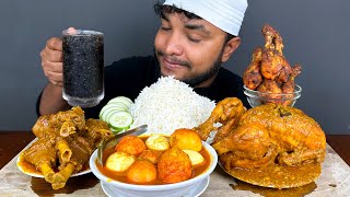 TANDOORI CHICKEN BIRYANI 🍗 WOTH 50 SPICY EGG CURRY AND RAITA  FOOD EATING MUKBANG VIDEOS 🔥 [upl. by Atalee113]