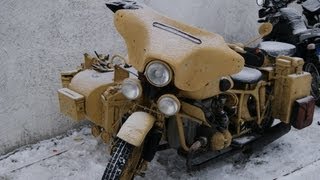 BMW R71 Ural Dnebr  Gespann Wehrmacht  Steib  Oldtimer Motorcycle classic Bike Sidecar German [upl. by Anelahs]