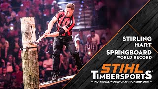 Springboard World Record  STIHL TIMBERSPORTS® [upl. by Couhp654]