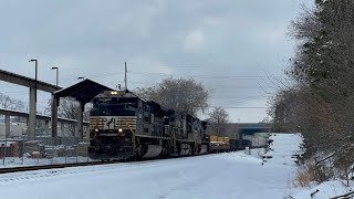 NS SD70ACe 1044 w Sick K5LLA Leads Late Manifest 15T18 on 11924 [upl. by Genia46]