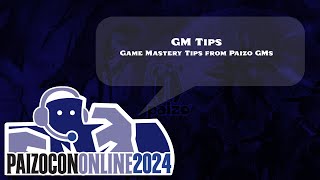 PaizoCon 2024 GM Tips [upl. by Garner]