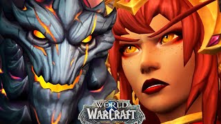 Fyrakk Defeat Cinematic Vyranoth Beats Odyn  Amirdrassil Raid Ending  All Cutscenes WoW102 [upl. by Obeng]