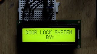 ✅ DOOR LOCK MECHANISM  SECURITY SYSTEM WITH ARDUINO  ARDUINO DOOR LOCK SYSTEMARDUINO PROJECT 2017 [upl. by Teddman]