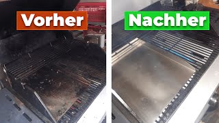 Edelstahl Gasgrill reinigen ✅  Grillrost sauber machen  So wird´s gemacht [upl. by Odnalro31]